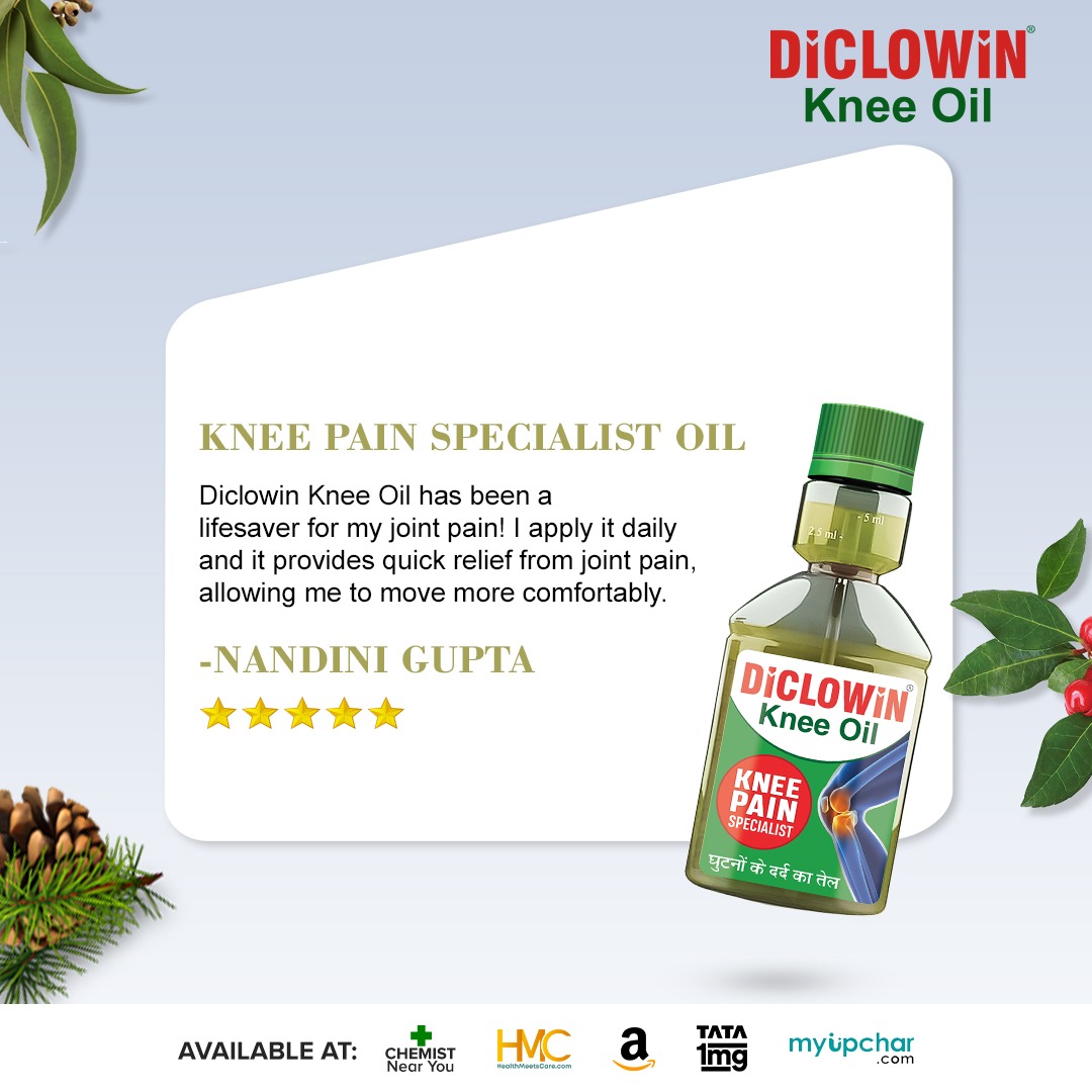 NANDINI GUPTA is happy using our product Diclowin Knee Oil.

🟢 To buy online from Amazon, visit amazon.in/diclowin/
🟢 Also available at your nearest chemist shop.

#HonestReview #Review  #effective