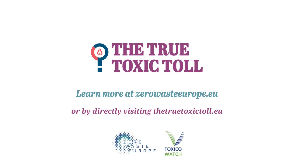 Help us demand a healthy, safe, toxic-free future for all by: 📨 Sharing this thread. 💻 Visiting the thetruetoxictoll.eu campaign page. 👋 Engaging with your local/national environmental groups for a moratorium on incineration. 🧵8/8