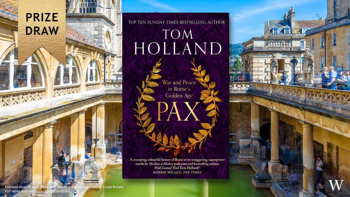 To celebrate the paperback release of @holland_tom's PAX, we're giving away a night at 4-star hotel The Yard, PLUS a gift card to visit The Roman Baths! Details here: bit.ly/49XmCby