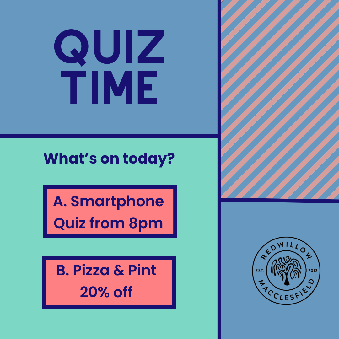 The answer is.. Both! Smartphone quiz from 8pm, tables are getting booked up so if you're thinking about joining us then send us a message and we'll get you booked in. PLUS, you'll get 20% off pizza and pints.
