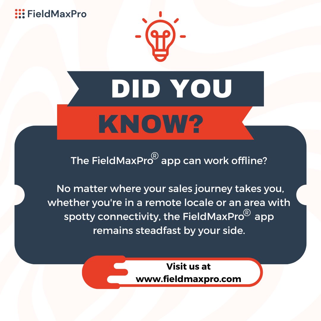 With the FieldMaxPro app's unwavering reliability, you can seamlessly continue your work, track your progress, and stay ahead of the game, even when the internet isn't.