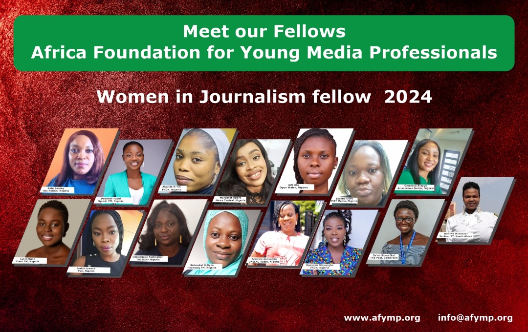 Glad to announce our 2024 Women in Journalism fellows.@ARISEtv @tvcnewsng @THISDAYLIVE @UnilagRadio @CrestFM