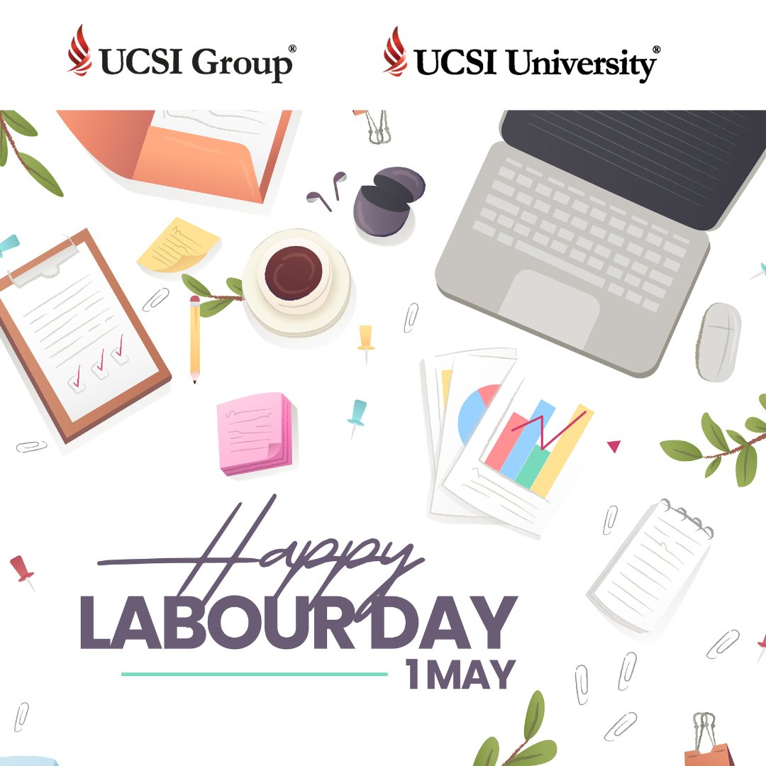 Today, we celebrate the hardworking spirit that defines UCSI. Happy Labour Day to our incredible staff, faculty and students! 🎉 #LabourDay #UCSIUniversity