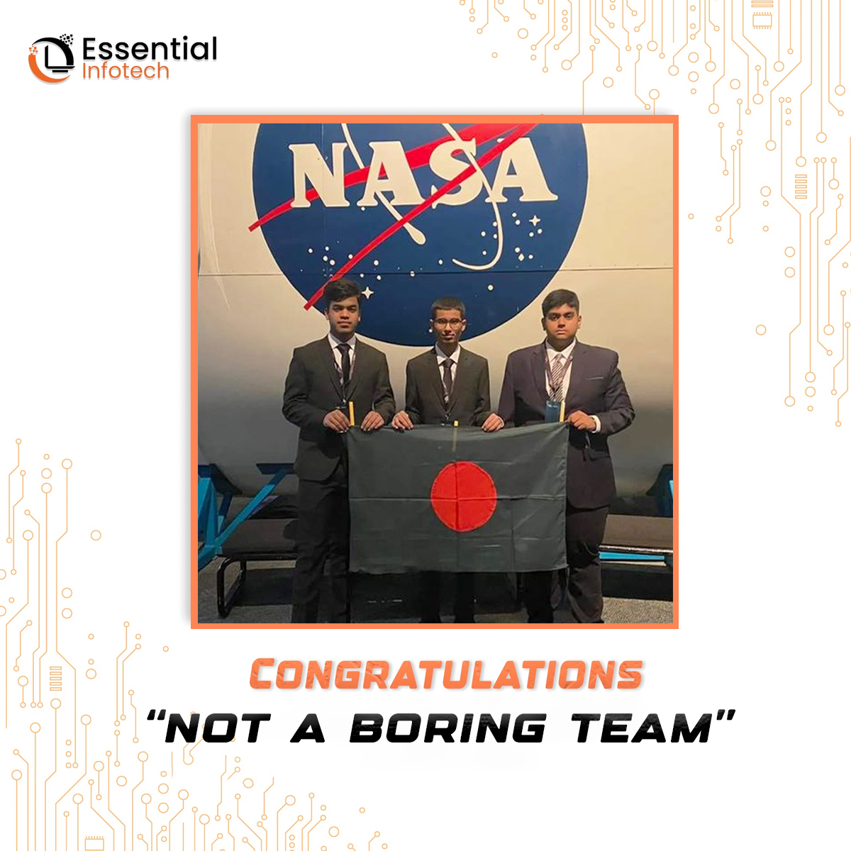 📷📷 Big congratulations to Not a Boring Team for clinching a spot in the Top Five of the NASA Conrad Challenge 2023-24! 📷📷 Your dedication, innovation, and hard work have truly paid off.