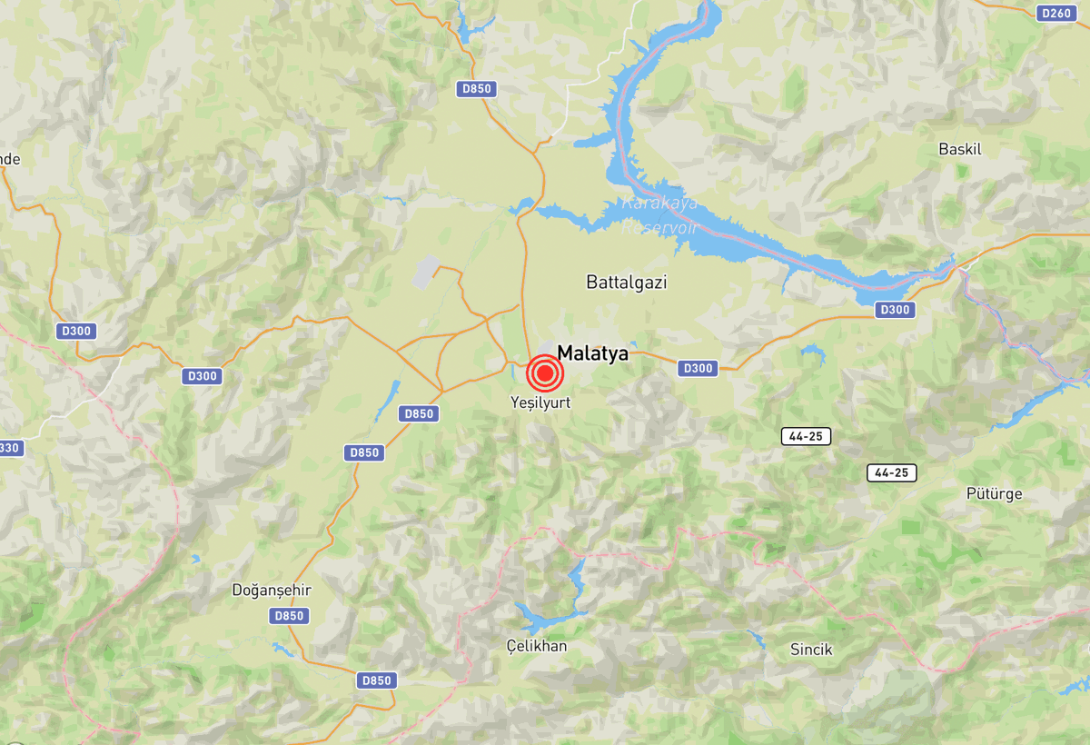 #deprem #DEPREMOLDU #SONDAKIKA #Malatya
        
Yer: Bostanbasi-Yesilyurt (Malatya)
Büyüklük: 2.7
Derinlik: 1.8 km
Tarih: 2024.04.30 12:22:34
Konum: google.com/maps?q=38.3278…