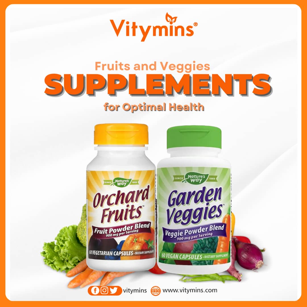 Don't always have time for ALL your fruits and veggies daily? These two supplements make it easy to get your daily dose of essential nutrients
Order on our website - vitymins.com or Call/ WhatsApp 08142319423
🚚 across Nigeria.

#Vitymins
#FruitsAndVeggies