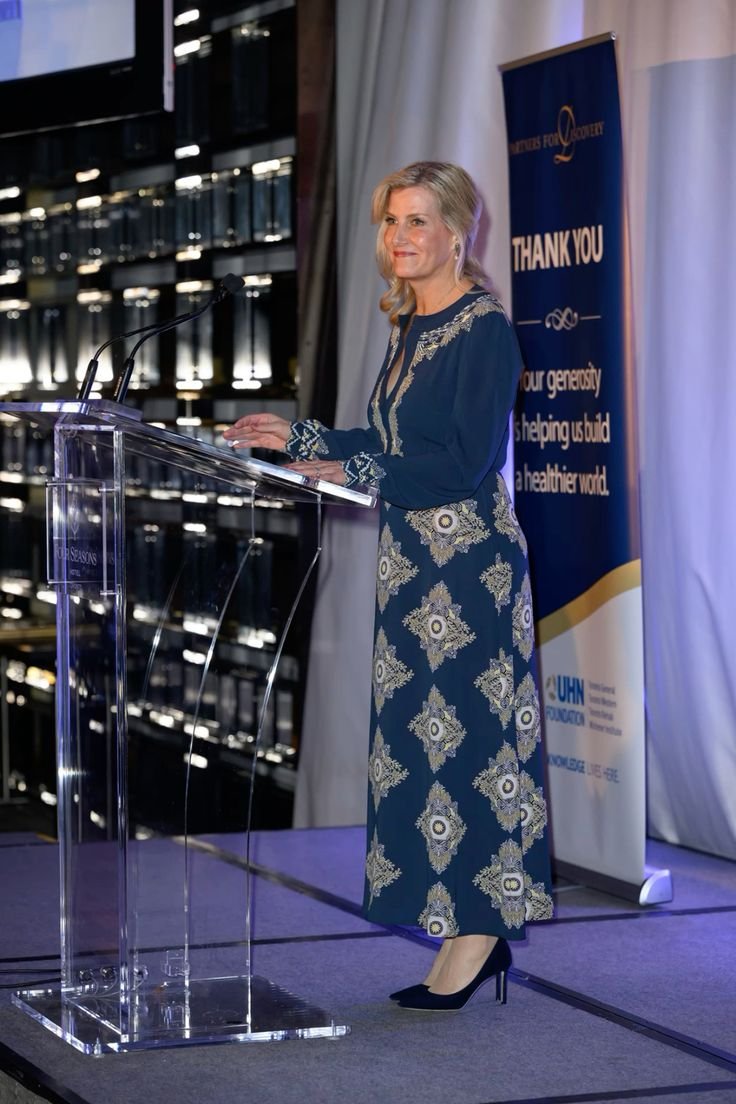 7th November, 2023 ... Duchess of Edinburgh Sophie... ...Official visit to Canada (Day 4) - Reception at the Four Seasons Hotel, for supporters and staff of the Toronto General and Toronto Western Hospitals