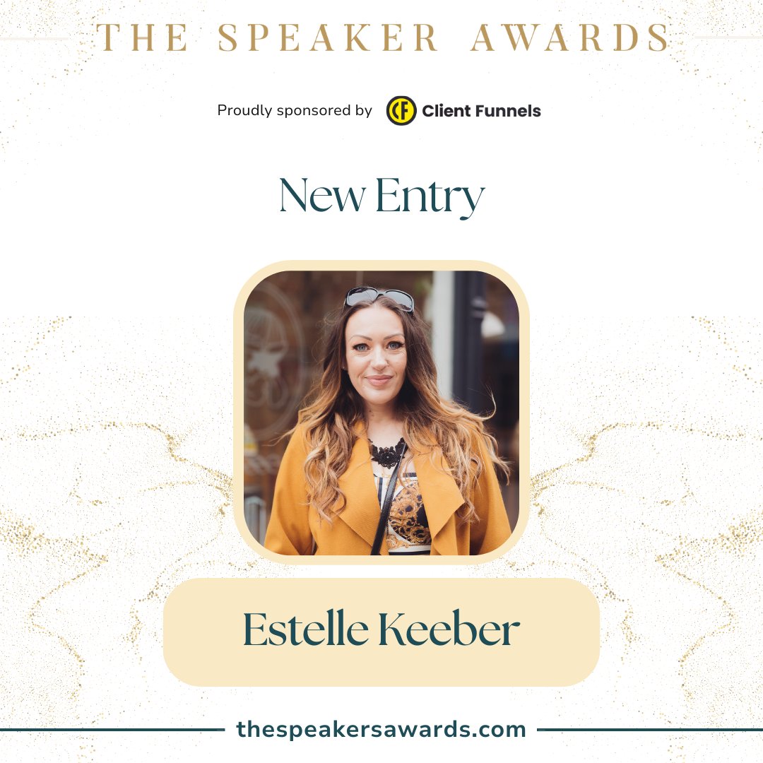 Congratulations to Estelle Keeber(@Estelle_Keeber) for entering the Speaker Awards 2024!

We celebrate excellence and the remarkable impact speakers make worldwide.

Best of luck to all applicants! 🌟

#TheSpeakerAwards #PublicSpeaking