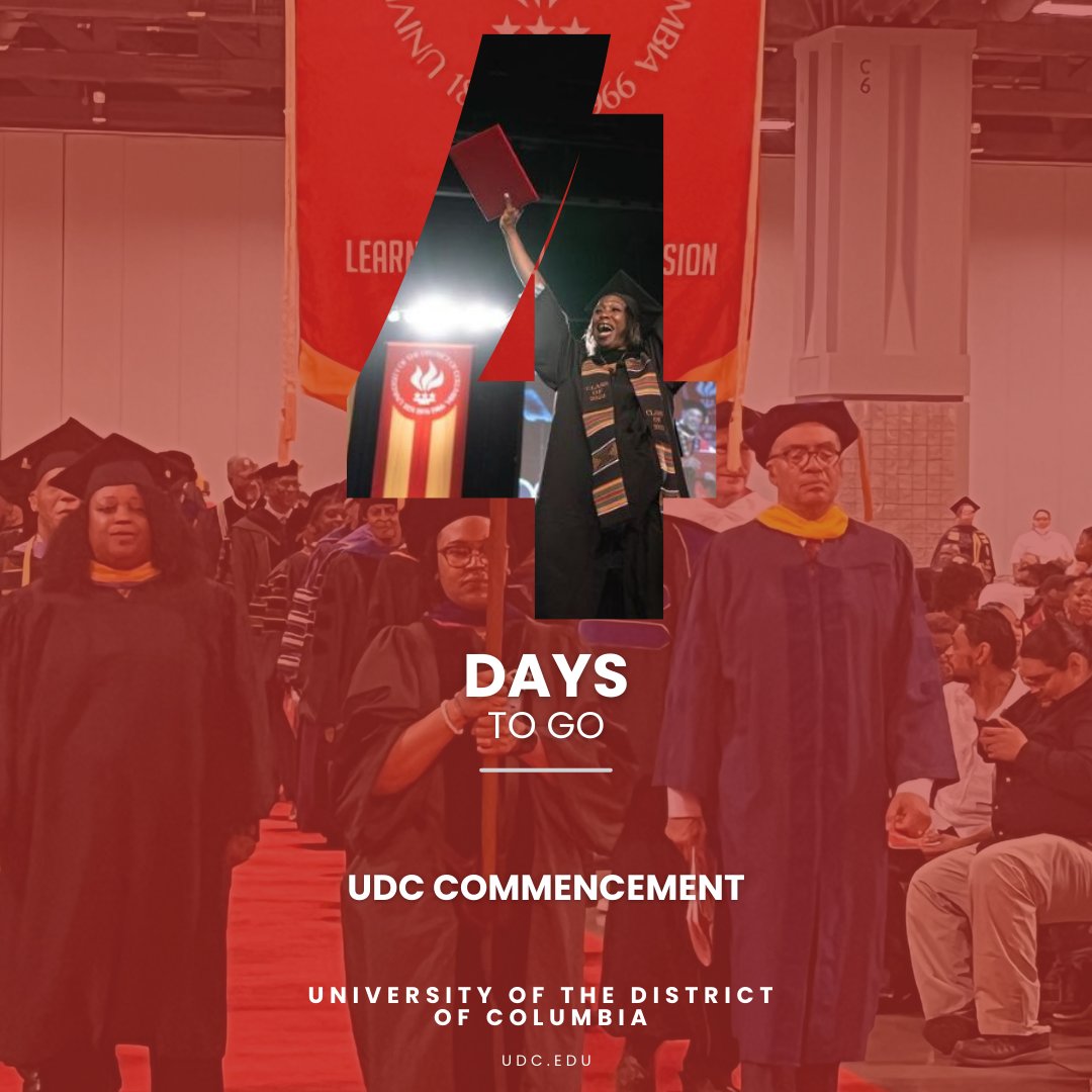 Get excited Firebirds, UDC Commencement is just 4 days away. #udc1851 #OneUDC #PROUDHBCU