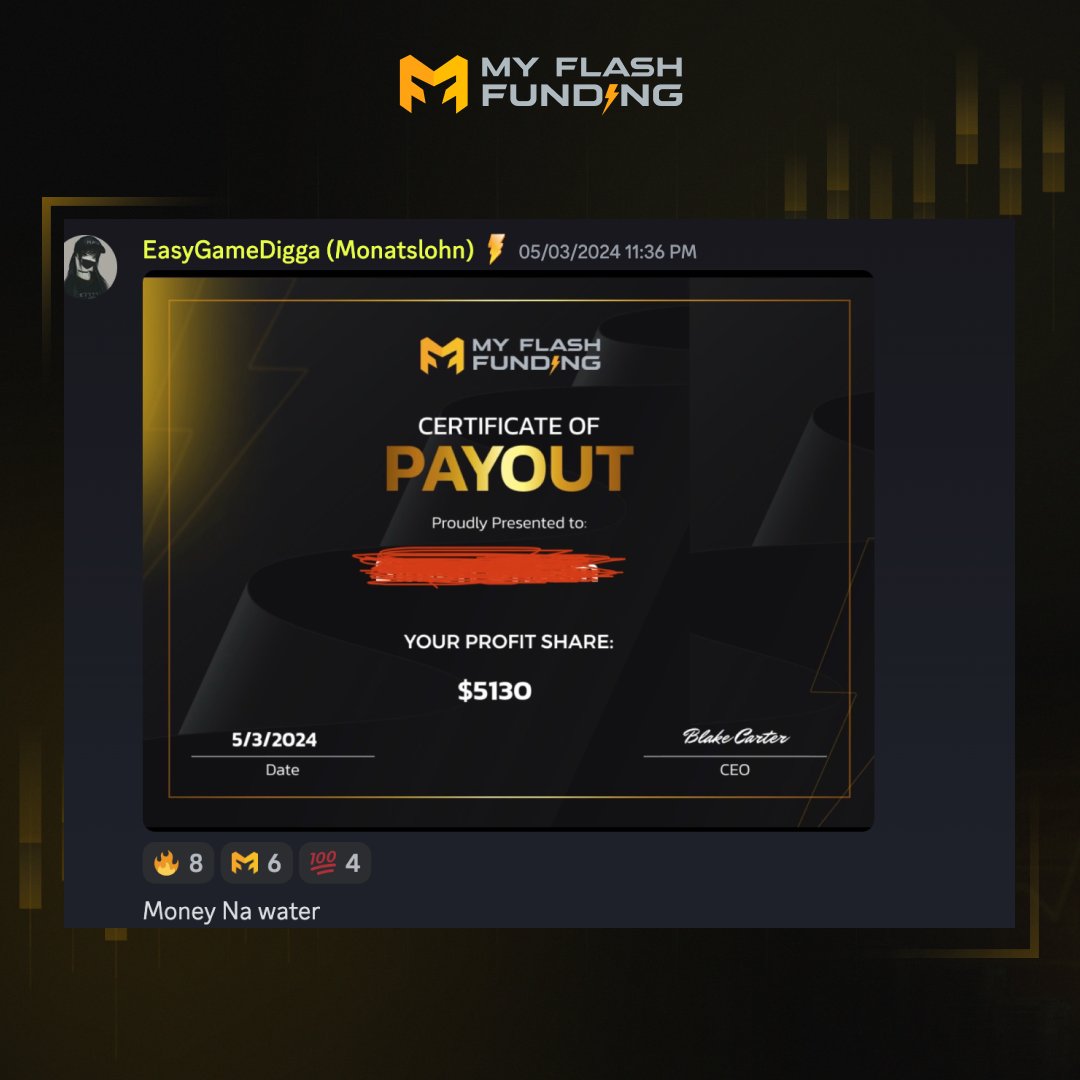 Congrats on your +$5,000 payout ⚡ More in our Discord!