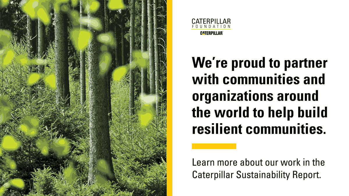 Caterpillar Foundation (@catfoundationts) on Twitter photo With $43.5M+ granted and collaborations with 4.3K+ community organizations across 47 countries, we’re proud of our global impact to support a more #sustainable and resilient world. Read more in the <a href="/CaterpillarInc/">CaterpillarInc</a> sustainability report: bit.ly/3QzxNjR With $43.5M+ granted and collaborations with 4.3K+ community organizations across 47 countries, we’re proud of our global impact to support a more #sustainable and resilient world. Read more in the <a href="/CaterpillarInc/">CaterpillarInc</a> sustainability report: bit.ly/3QzxNjR