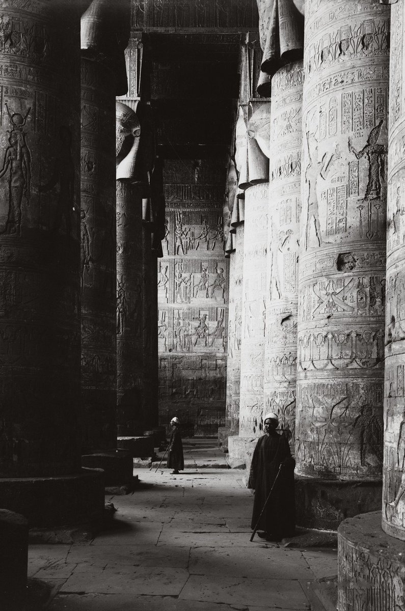 Temple of Hathor in Dandara, Egypt, c. 1900-1920.