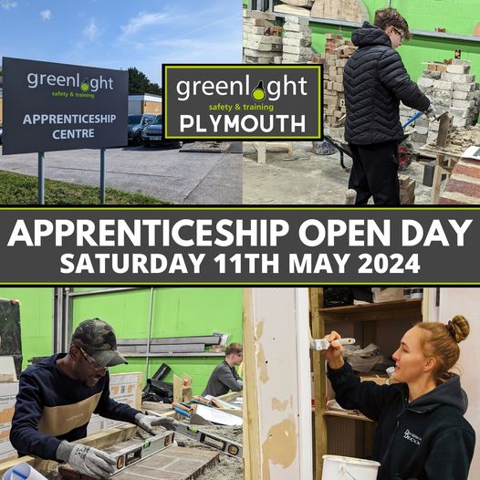 Upcoming event 📣 👉 @GreenlightSC Open Day 📆 Saturday 11 May 🕑 10am to 1pm 📍 Huxley Close, Newnham Industrial Estate, PL7 4JN Interested in learning a trade? Come along for live demonstrations and more. Full details here👉zurl.co/hWtn #Skills4Plymouth