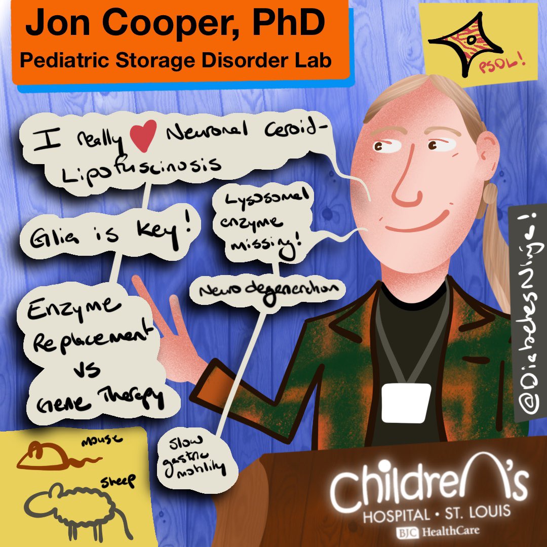 Tour De Force by @Batten_PSDL John Cooper and his amazing work on #BattenDisease at today’s #PPI meeting! @WUSTLPeds 🐁🐑🧬🧠