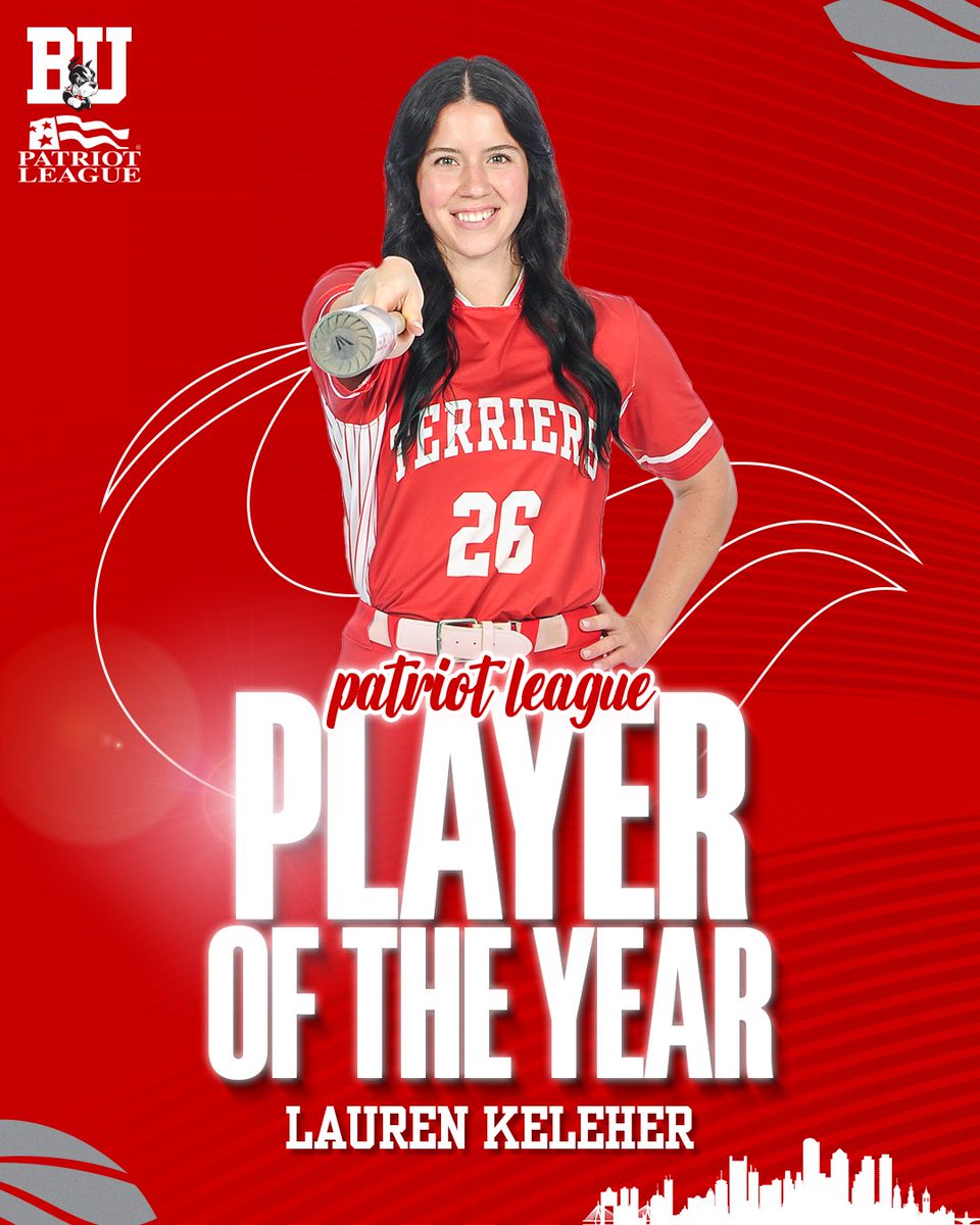 🙌 our lead-off batter @lkels26 on claiming @PatriotLeague Player of the Year honors‼️

#GoBU #DawgsEat #NCAASoftball 🐾👊🥎