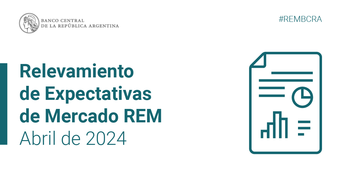 Publicamos el Relevamiento de Expectativas de Mercado de abril de 2024, con los principales pronósticos macroeconómicos sobre la evolución de variables seleccionadas. #REMBCRA Más información: bcra.gob.ar/Noticias/REM-m…