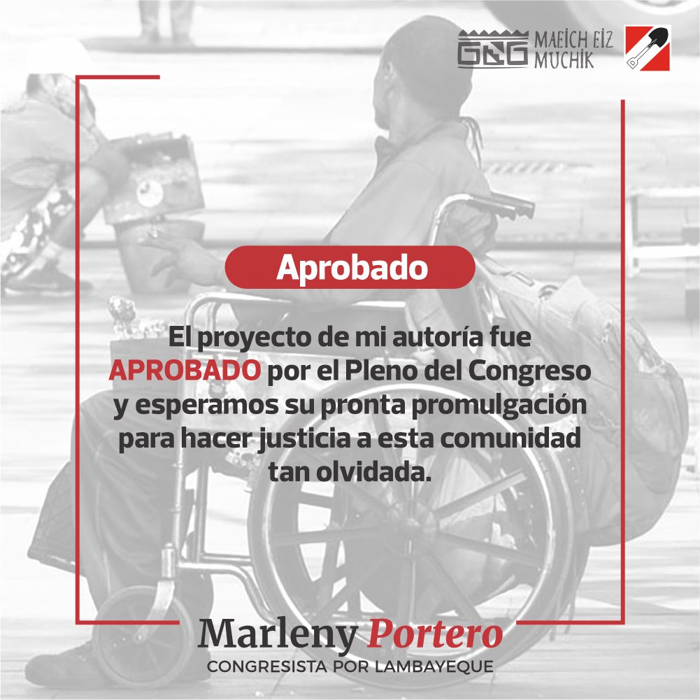 Hace unos días el Pleno del @congresoperu aprobó el proyecto de ley de mi autoría que otorga el marco legal para brindar protección a personas con discapacidad en edad adulta en situación de abandono o vulnerabilidad. Conoce más de este importante iniciativa aquí 👇