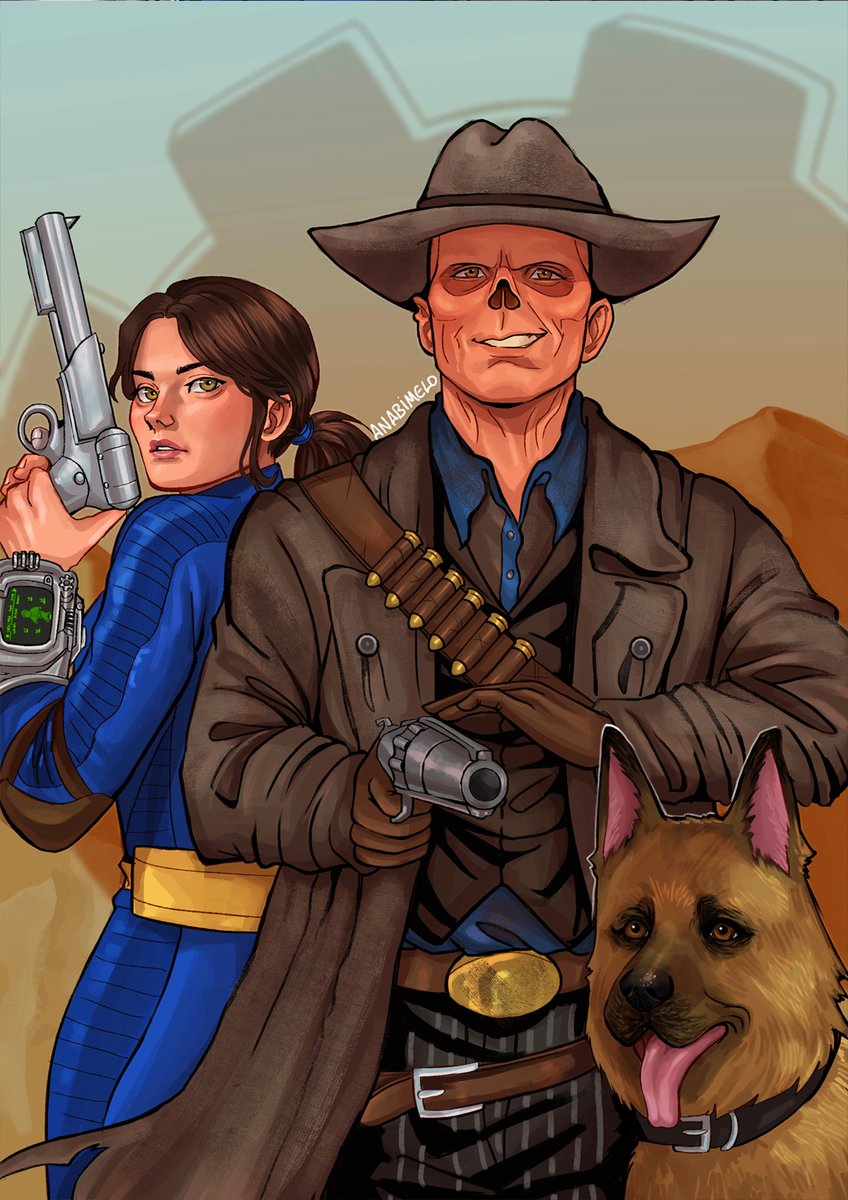 Them.
.
.
#fallout #lucymaclean #theghoul #cooperhoward #dogmeat #art