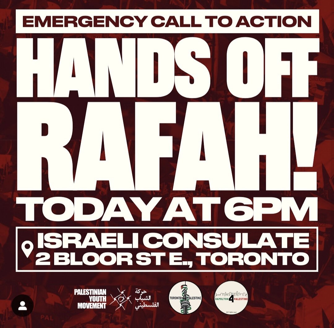 🚨 EMERGENCY ACTION: ALL OUT FOR RAFAH Israel has shown time and time again that it was never about the hostages. We demand an end to the genocide, an immediate and permanent ceasefire, and full liberation of Palestine from the river to the sea.