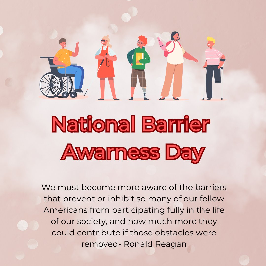 America's 40th President Ronald Reagan came up with this day to stop the stigma around people with disabilities. Did you know? 🤔 36 million Americans live with a disability🦾🦾 #awarness #breakdownbarrriers #barbarabarker #barrettrealestate #barbarabarkerteam