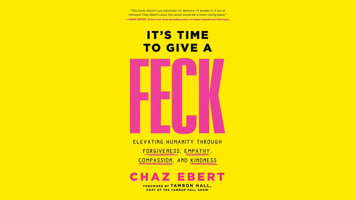 It’s launch day for @ChazEbert’s book “It’s Time To Give A FECK” Find out book tour dates and where to pick up a copy for yourself here: rogerebert.com/chazs-blog/its…