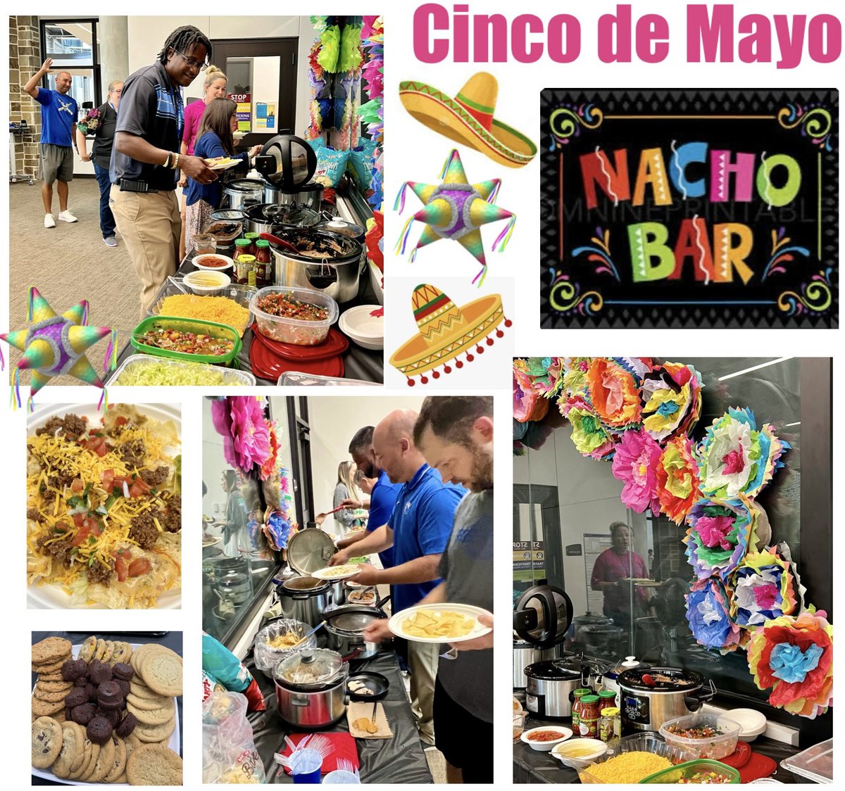 🪅Nacho Bar FIESTA!🪅 Our SpEd Dept. provided lunch today! Celebrating Cinco de Mayo @HPetersonMS & feeling festive🪅 #hpmsFAMILY #hpmsBEST #KISDinspires #CincoDeMayo
