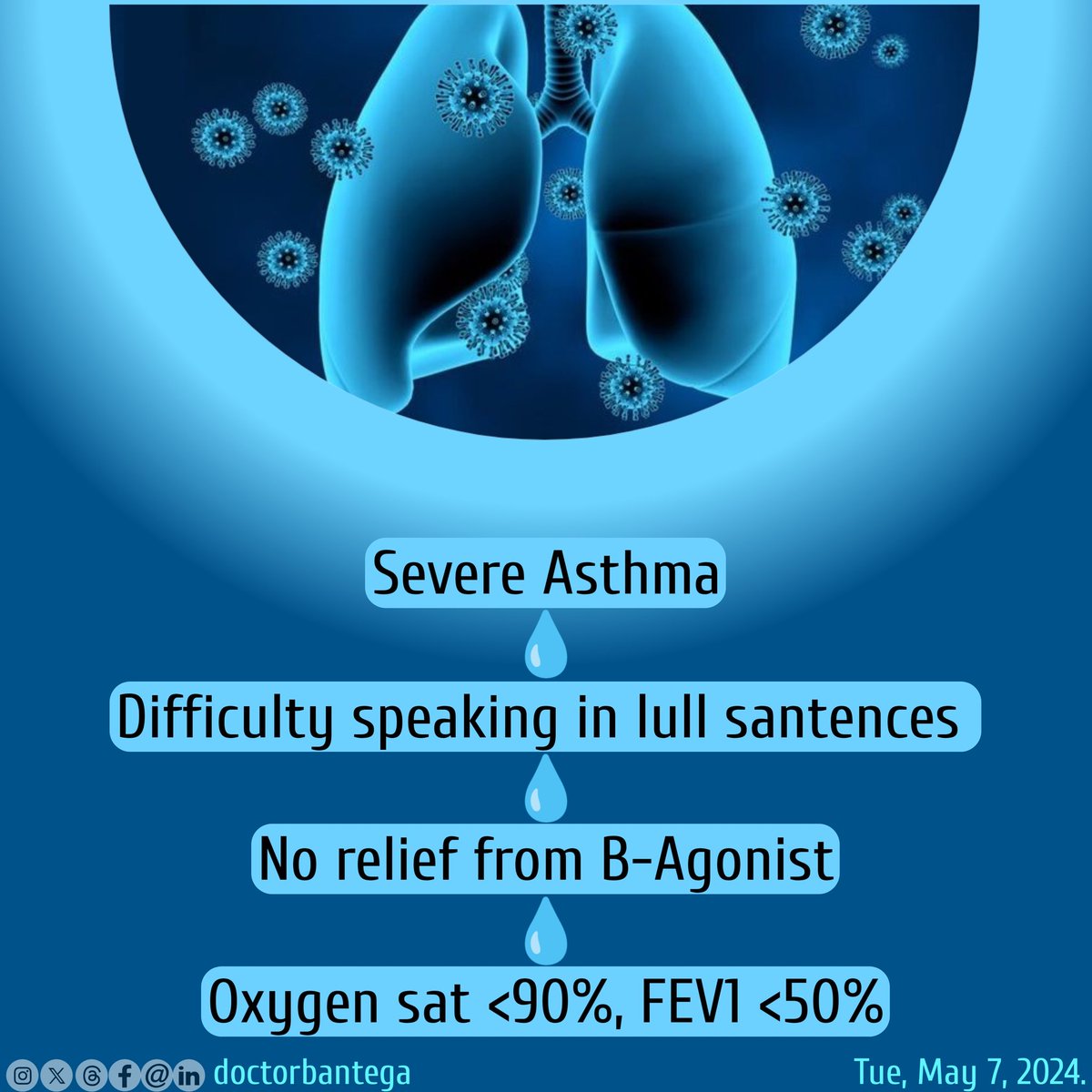 🩺🫁 #severeasthma #asthma #healthdrop