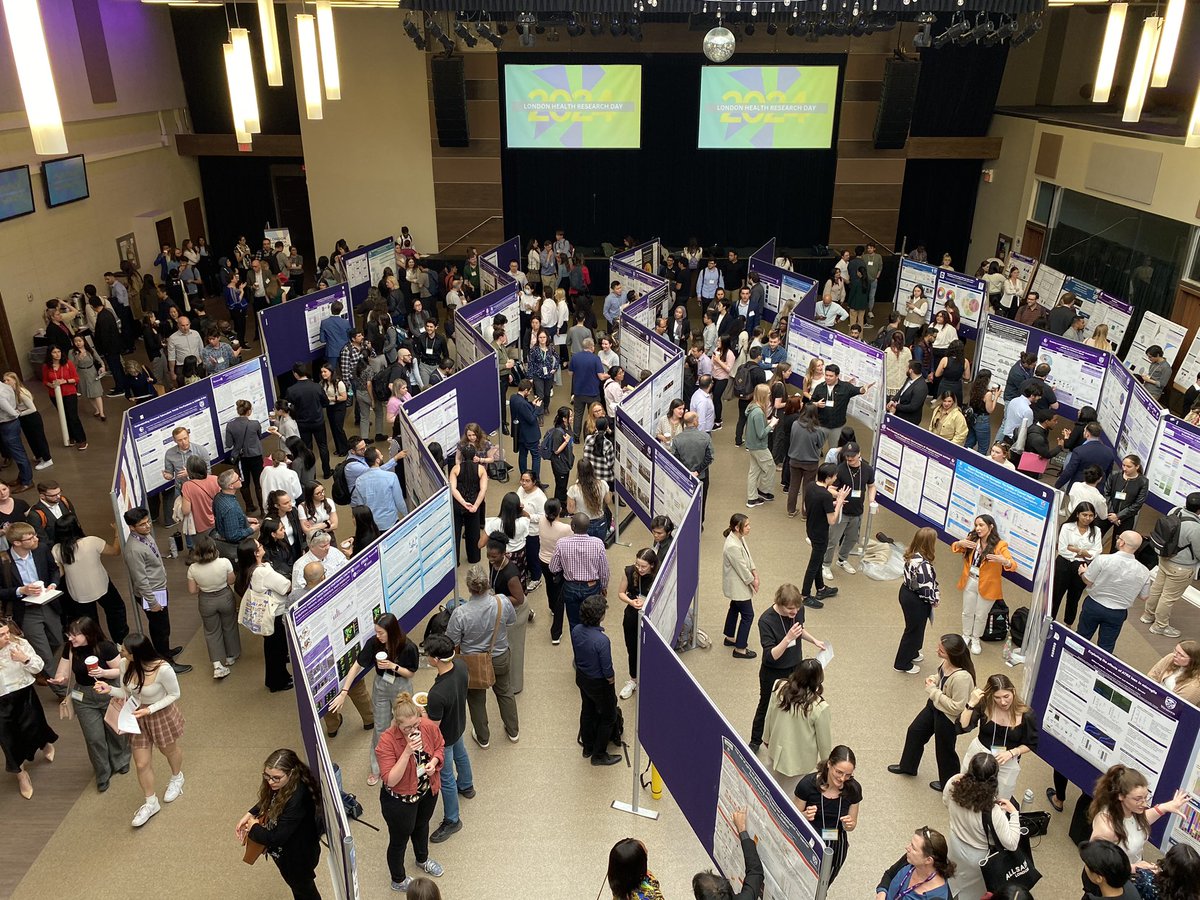 Another jam packed poster session at #LHRD2024 this afternoon, so much cool #research to be found! @SchulichMedDent @LHSCCanada @stjosephslondon