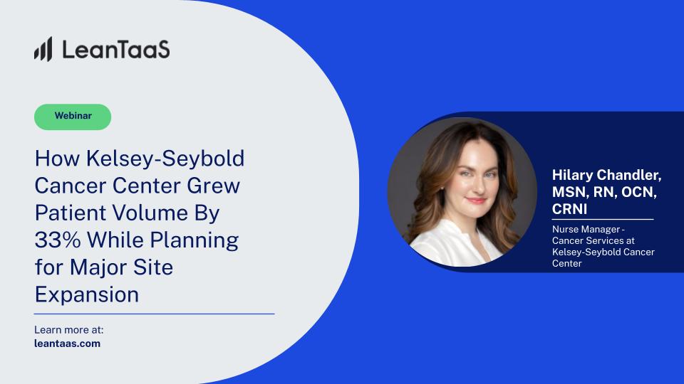 Unlock the secrets to unprecedented patient volume growth! Watch our webinar with @KelseySeybold to learn how they achieved a remarkable 33% increase in patient volume while planning for a major site expansion. Watch here: bit.ly/3NNDCc3