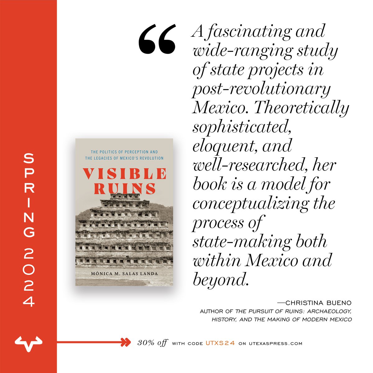 My book, Visible Ruins, hits shelves today, May 7th (amidst so much violence and destruction). I’d be grateful if you could ask your library to acquire a print copy. You can also get 40% off with the code UTXSUMMER via @UTexasPress. Link below 👇