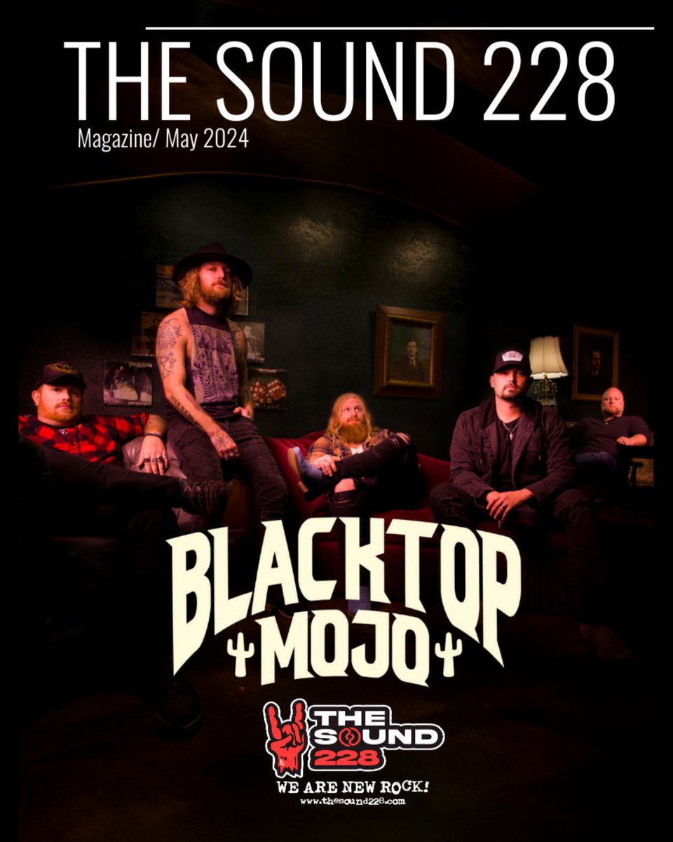 Our cover article of The Sound 228 Magazine features Texas quintet @BlacktopMojo! Author @AschlottAnn dives into their humble beginnings, unique “Texas grunge” sound, current tour with @clutchofficial, and new album, “Pollen”. thesound228.com/magazine