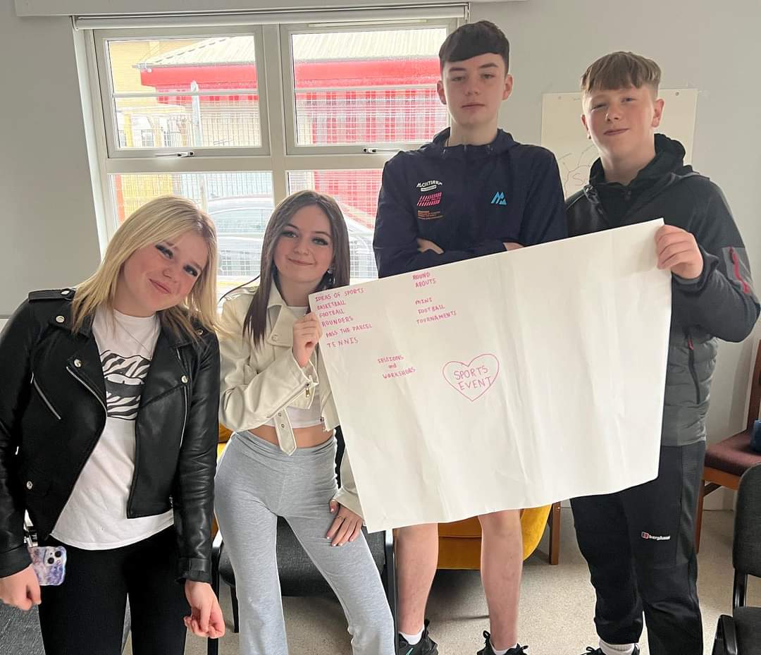 Our Youth Making Positive Changes group continued planning for their social action project this evening. They've decided to focus on investigating accessibility of sports for young people with disabilities. Well done folks! #YouthLeadership #CommunityYouthWork #NorthBelfast