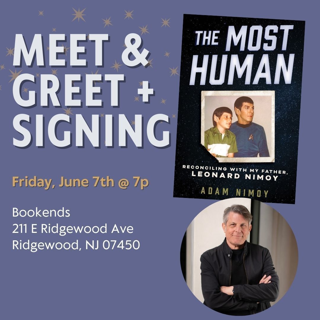 New event alert! I'll be signing at @bookendsnj in Ridgewood, NJ on 6/7 at 7p. Hope to see you there!