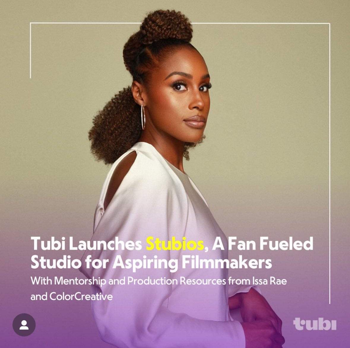 Anjali Sud (@anjsud) on Twitter photo Excited to share the first fan-fueled studio in streaming, courtesy of #teamtubi:
Stubios is a new kind of studio for aspiring filmmakers, designed to bring new voices and their fans to Hollywood.
In partnership with @IssaRae and <a href="/CoCreMgmt/">ColorCreative</a>, we’re putting the power of the Excited to share the first fan-fueled studio in streaming, courtesy of #teamtubi:
Stubios is a new kind of studio for aspiring filmmakers, designed to bring new voices and their fans to Hollywood.
In partnership with @IssaRae and <a href="/CoCreMgmt/">ColorCreative</a>, we’re putting the power of the