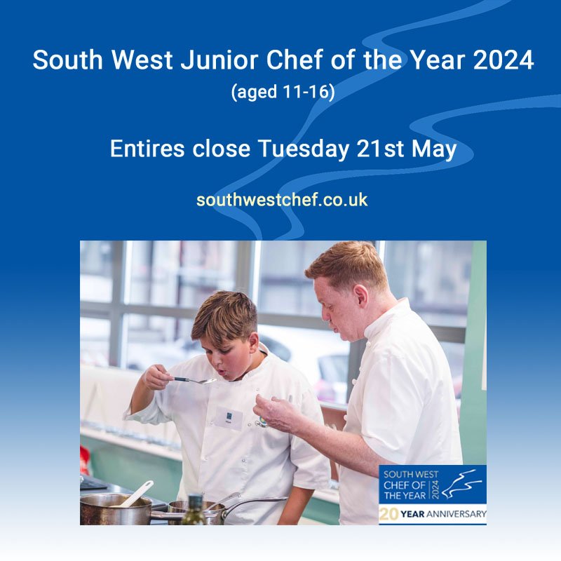 Two weeks left to enter South West Junior Chef of the Year 2024! Entries close on 21st May. Visit southwestchef.co.uk/the-competitio… for details and to submit your entry.