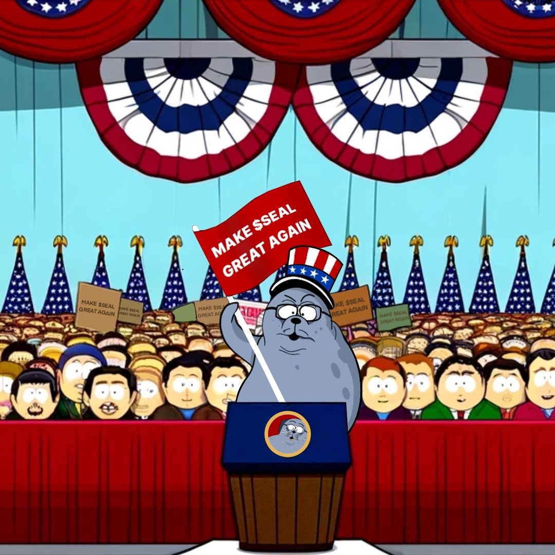 #Sealana, making #Memecoins great again! 🇺🇸

Manifesto
1⃣ No Frogs 🐸
2⃣ Less Hats 🧢
3⃣ Many Whales 🐳
4⃣ Zero Rugs 📉
5⃣ More $SEAL 🦭
