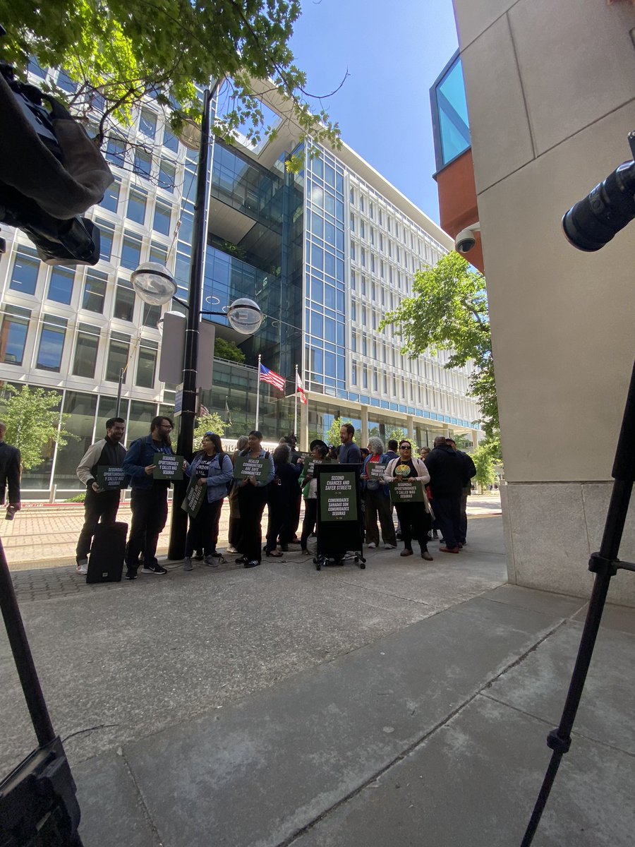 We’re at the Capitol today to say #HealedCommunitiesAreSafeCommunities and #SecondChancesSaferStreets because investing in community-centered restorative justice keep our communities safe!