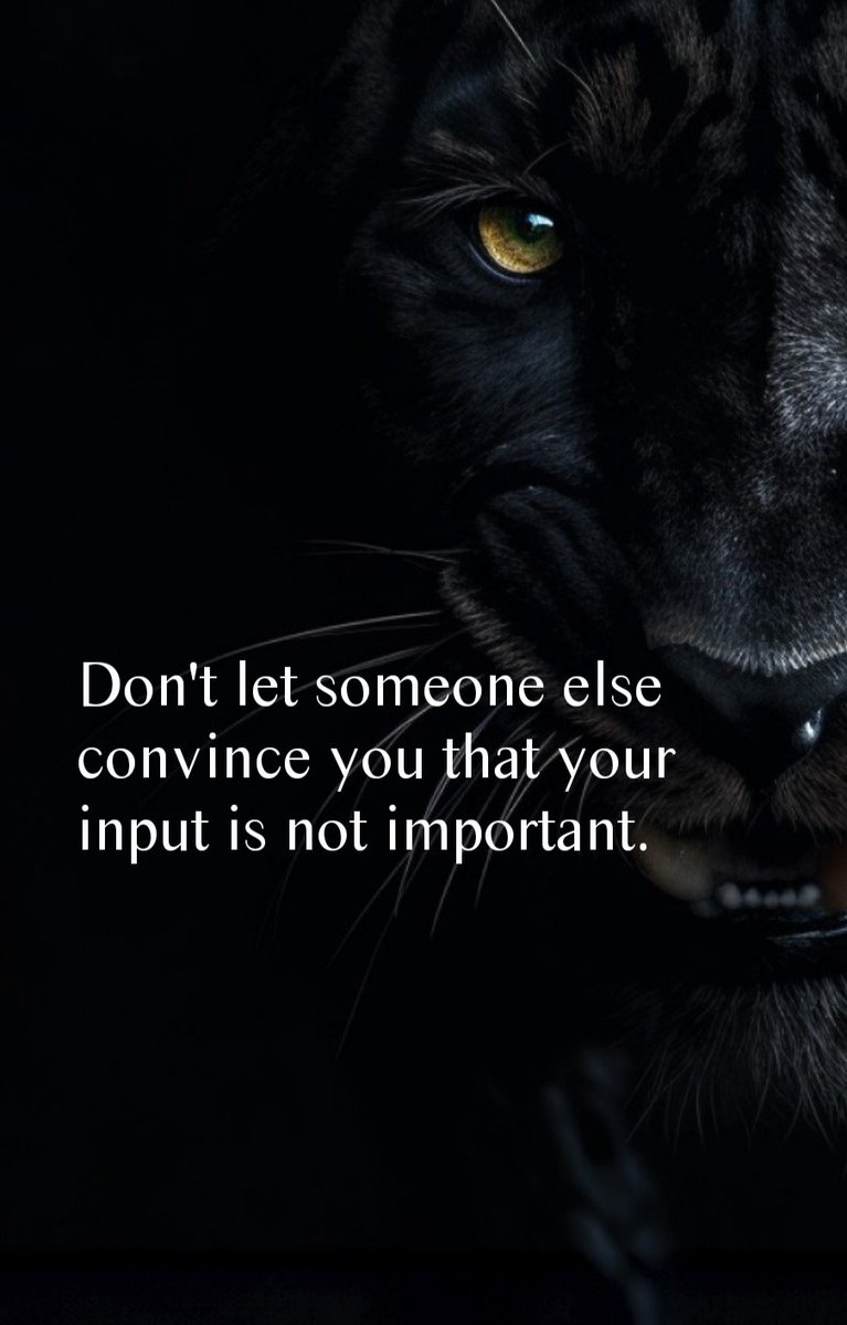 Don't let someone else convince you that your input is not important. 🗣️ #YourVoiceMatters #SpeakUp