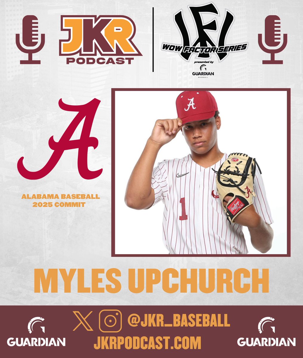 JKR_Baseball's tweet image. ‼️ AVAILABLE NOW ‼️
⚾️Episode #465⚾️
🔴 Myles UpChurch @Myles_U1
🟠 2025 Alabama Commit
🔴 Discuss the transition from local to National level travel ball, commanding his pitches, 1st vs 2nd recruiting process, and much more!
🎧 podcasts.apple.com/us/podcast/jkr…