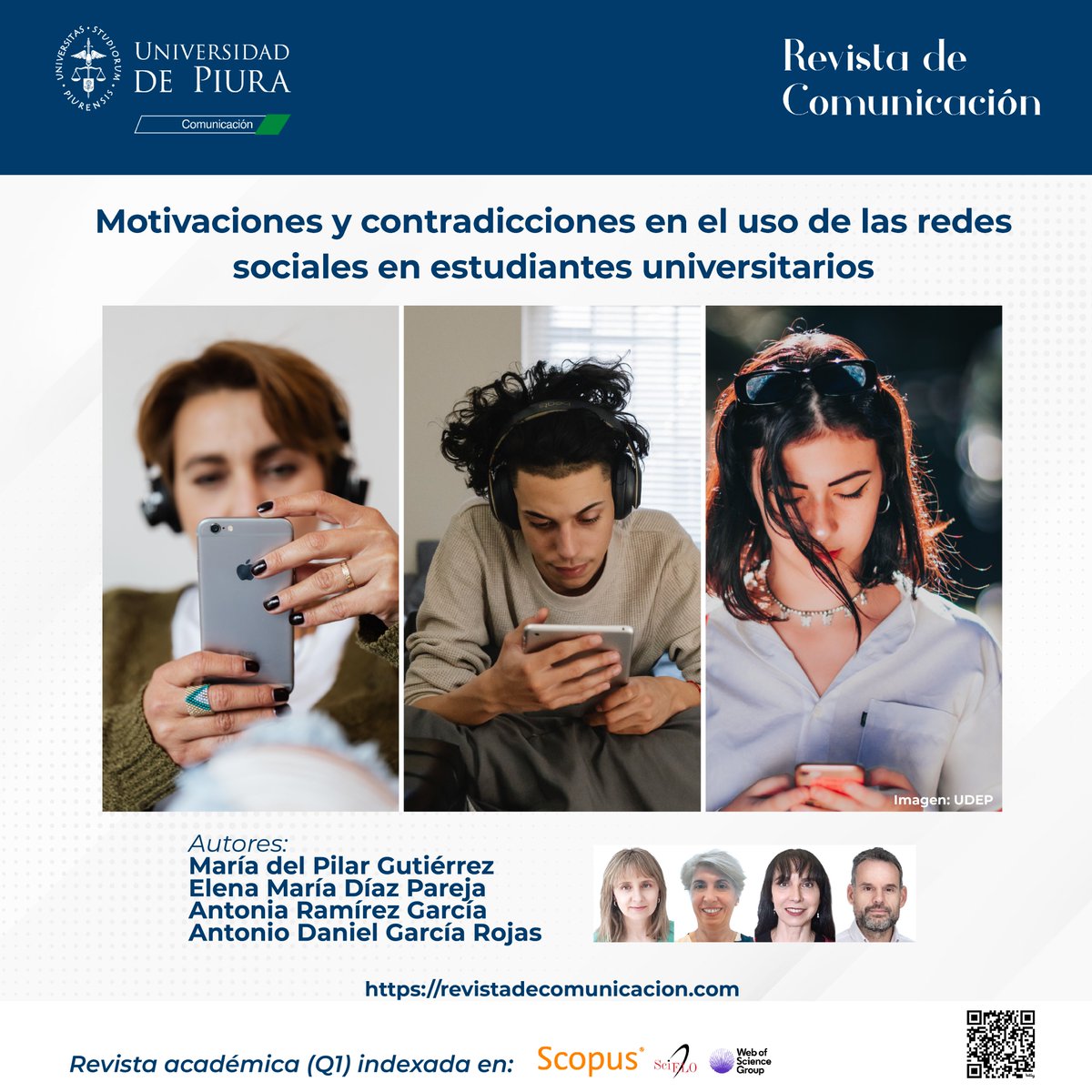 📘 Artículo del Vol.23, N°1 (2024) 🔎 Profesores de la #UniversidaddeCórdova, de Jaén y Huelva, estudian las #motivaciones de los #universitariosespañoles para usar las redes sociales, en un escenario de contradicciones. 🔗 shorturl.at/fJMY2 #España #Rcom #Fcom #Udep