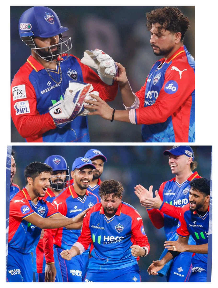 Close matches need confident DRS calls lyk Kuldeep's!Quite a victory over RR in a close game, with JFM's quickfire50&Kuldeep leaving batters spellbound wid his spin magic!😍
O Dilli re tu #roarmacha 💙
#DCvRR #TATAIPL2024 #YehHaiNayiDilli #DCforever #kuldeepyadav #DelhiCapitals