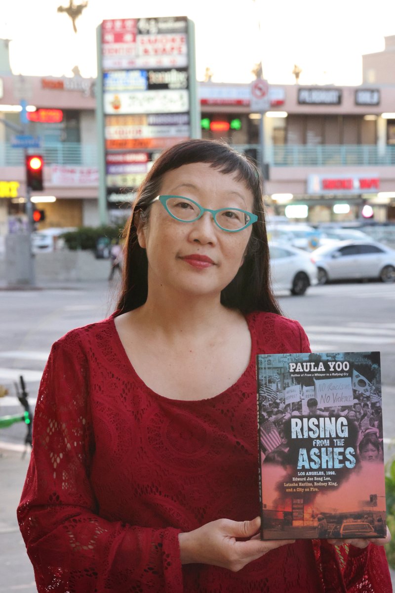 RISING FROM THE ASHES 🔥📚 My @NYRBooks 1992 #LAUprising #SaIGu book launches 5/7/24. I was honored to interview Edward Jae Song Lee, Latasha Harlins & Rodney King's families. This is my love letter of #solidarity for us all to rise up against racism & stand together for justice.