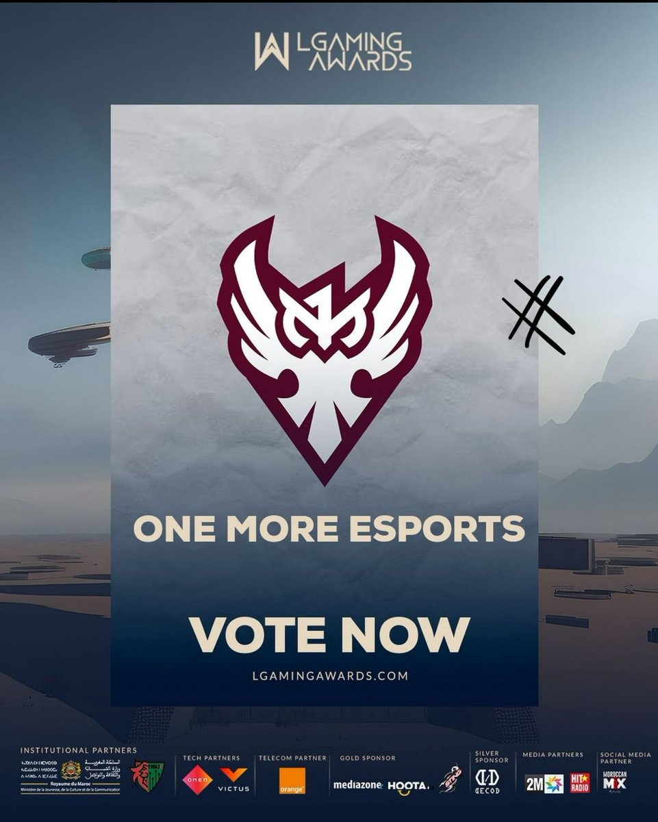 OneMore_esports's tweet image. As part of the @lgaming_ma Awards, we are participating in the Best Esports Team category for the first time! 🫡

And we need your support!
Vote for One More Esports 👇

voting.lgamingawards.com/participant?p=…

Post approved by @EvilIacCamel 

#1MUP 🦉