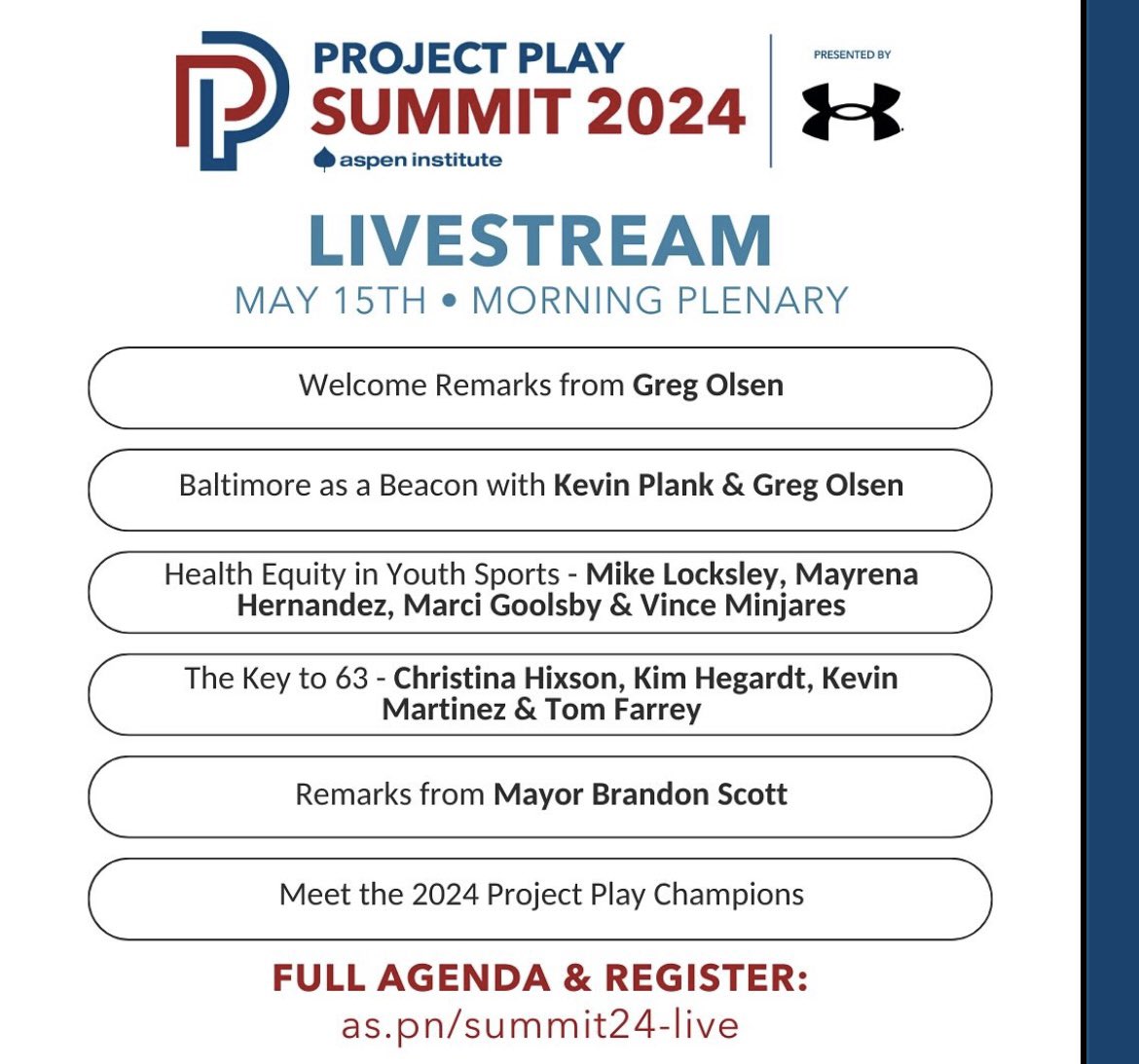 I am honored to be a panelist for the Healthy Equity in Youth Sports at the 2024 Project Play Summit! Tune in next week to watch our discussion! #projectplaysummit #aspenprojectplay #healthequity #youthsports #athletictraining #hapirlab