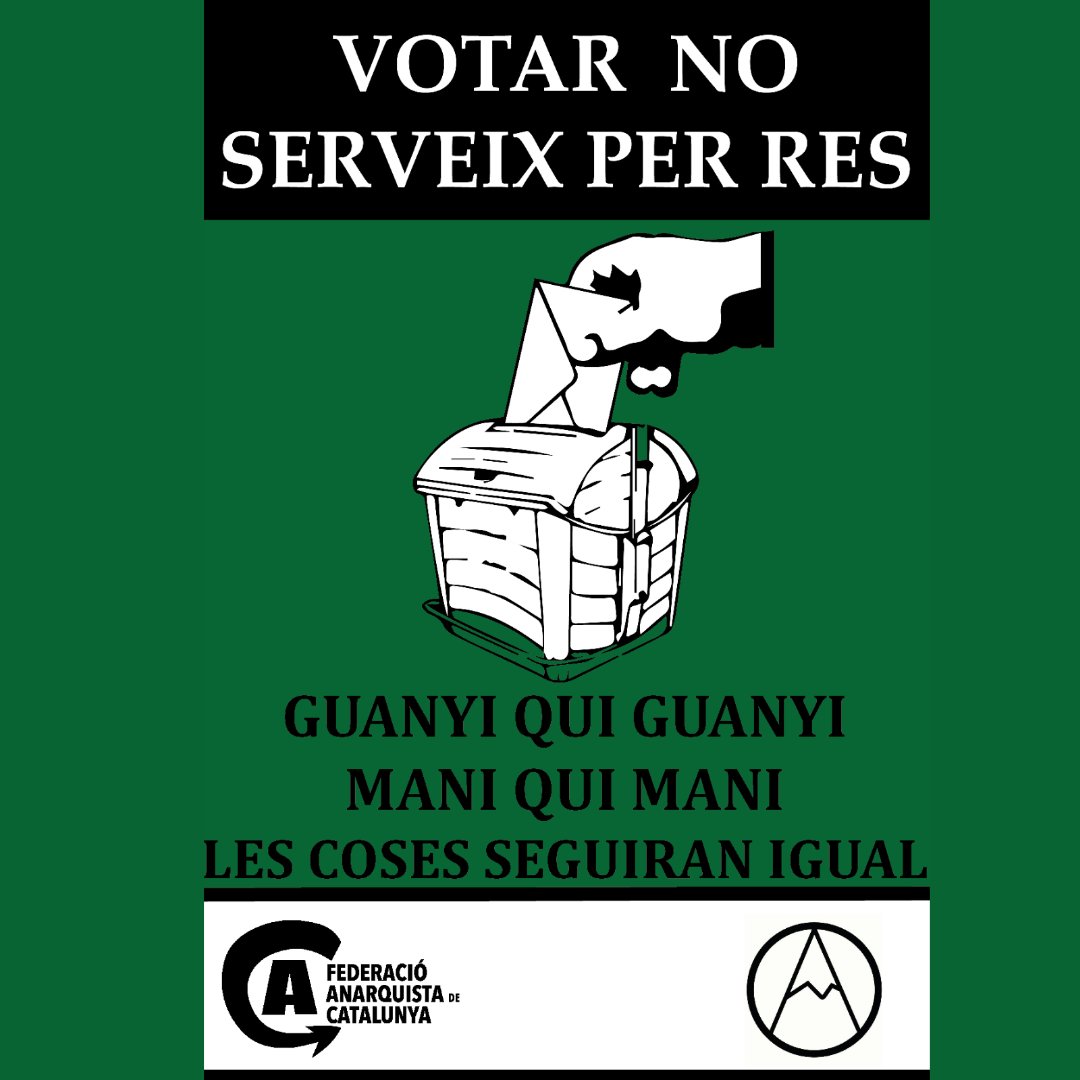 Recordeu! Votar no canvia res. No recolzis aquest sistema, #novotis #contracampanyaFAC