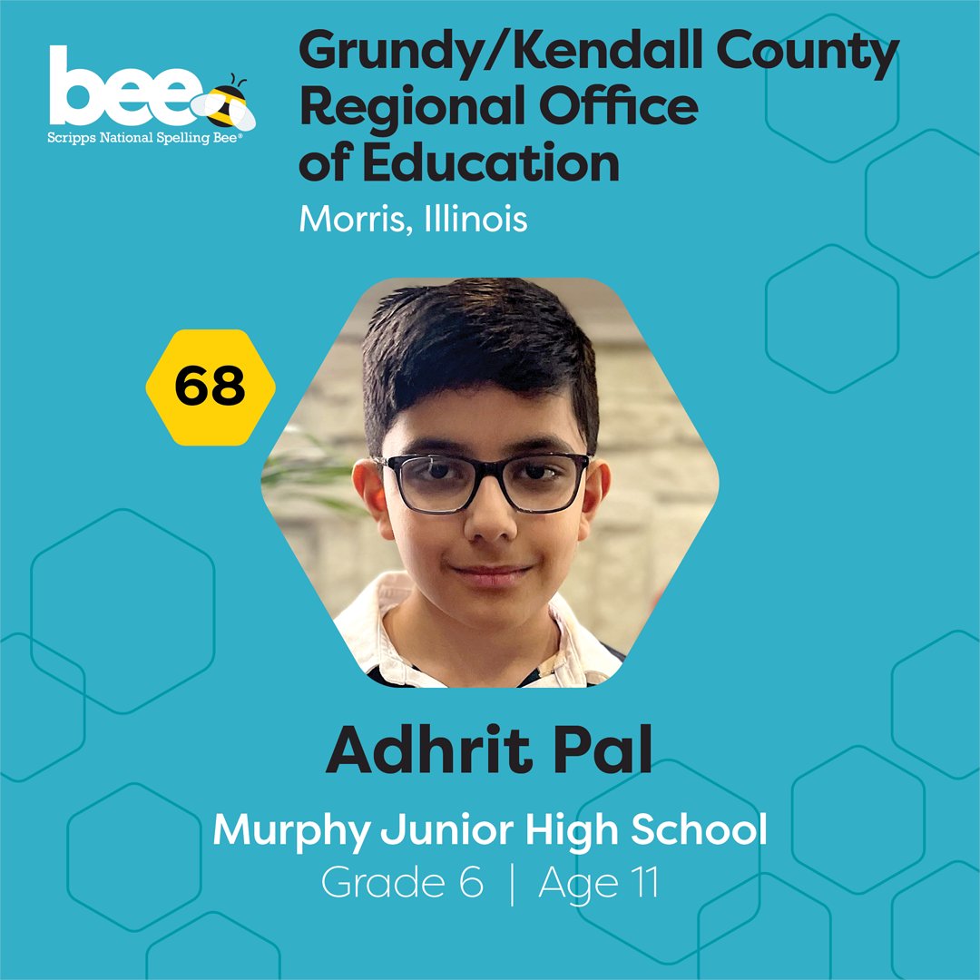 Guess who's headed to the Bee! 🐝 Congratulations Ankita, Nargiza, Chase, Matthew, Sarv and Adhrit! Here's to our Regional Partners who support these amazing spellers: @fccpta – @FredCoLibrary – @GAEvoices – Grundy/Kendall County Regional Office of Education