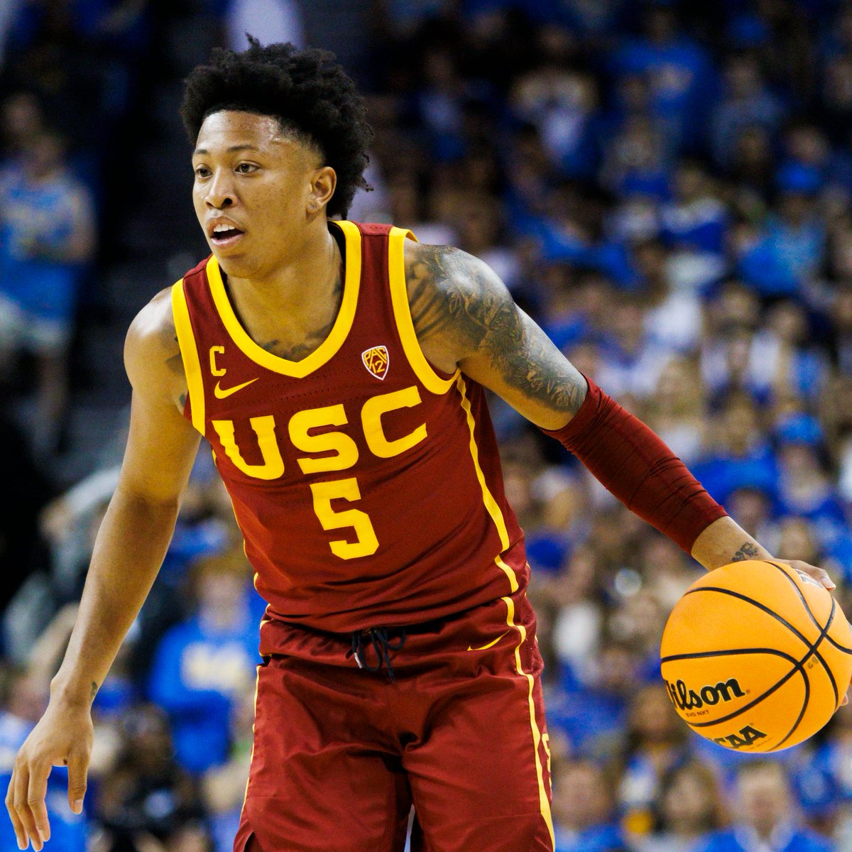 NEWS: USC guard Boogie Ellis has been invited to the G League Elite Camp, a source told ESPN. A two-time All-Pac-12 player, Ellis scored over 2000 points in his college career.