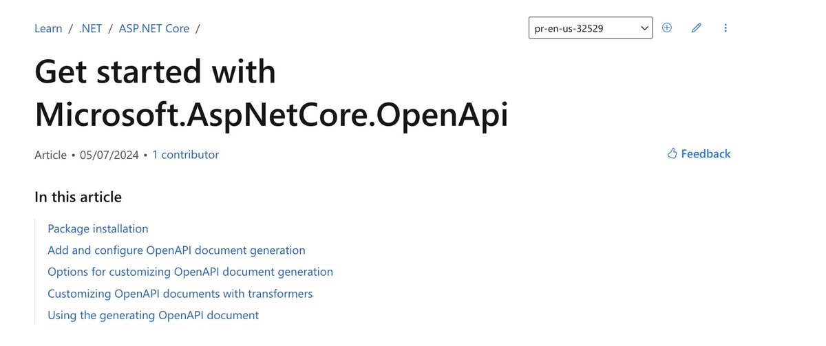 captainsafia's tweet image. Working on docs for the revamped Microsoft.AspNetCore.OpenApi package.
What do you wanna see in the docs?
#dotnet #aspnet