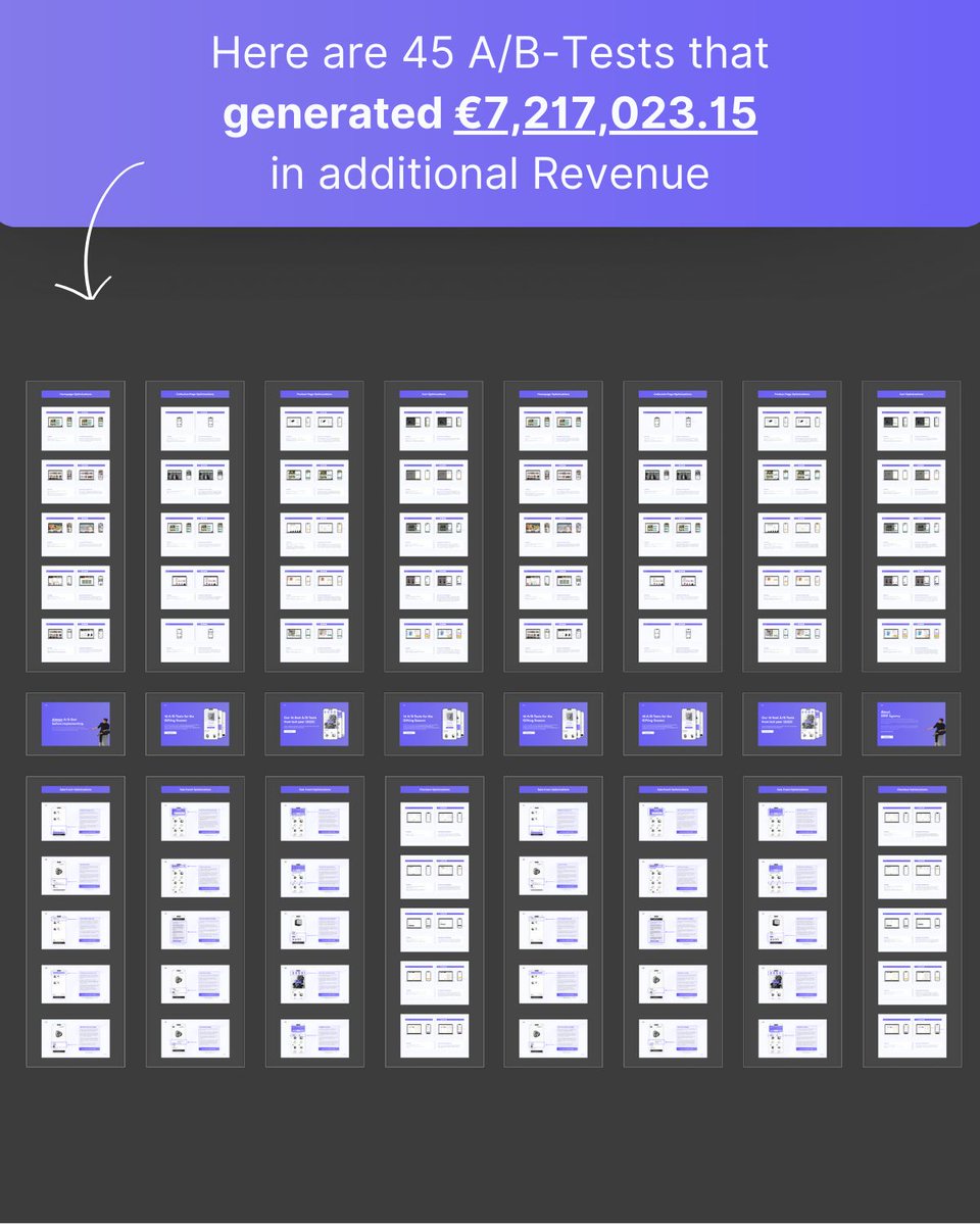 LessEgoMoreData's tweet image. Here are 45 A/B tests that generated over €7M in revenue. 

And I'm allowing you to steal them from me... 

If you want them: 

1. Like &amp;amp; RT this post 
2. Comment “Figma" &amp;amp; I'll send them to you. 

(Must be following)