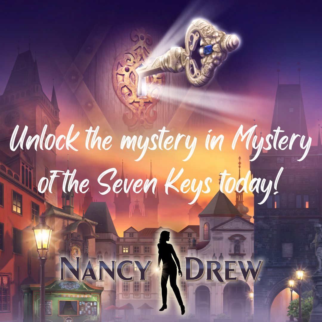 Mystery of the Seven Keys is FINALLY here!!! 😁😄🗝️

#NancyDrew #MysteryoftheSevenKeys #HeRInteractive
